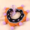 Breathable Halloween Pets Costumes Pumpkin Clothes Halloween Cat Headgear Cartoon Fashionable Cat Woven Hat Bib Face Decoration