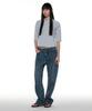 PARTIMENTO WOMEN Pwc Henley Neck Three-Quarter Sleeve Tee_Melange