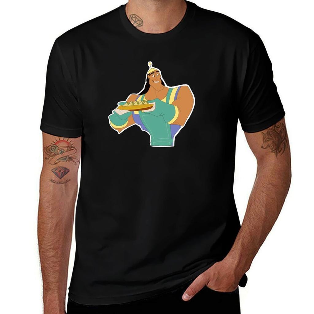 Kronk Emperors New Groove Spinach Puffs TShirt Big Size Short Sleeve Tee for Unisex