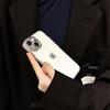 Simple metal precision frame transparent Case for iPhone 16 Pro Max 15 14 Plus 13 12 11 Pro XS XR All-inclusive fall protection Cover
