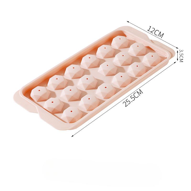 

Пресс-форма для льда, решетка для льда, пищевой ящик для льда, холодильник, блок для замороженного льда, волшебный домашний домашний ящик для хранения льда 18 squares diamond розовый
