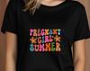 Pregnancy Announce T-Shirt, Retro Pregnant Tee, Mum To Be Baby Shower Gift
