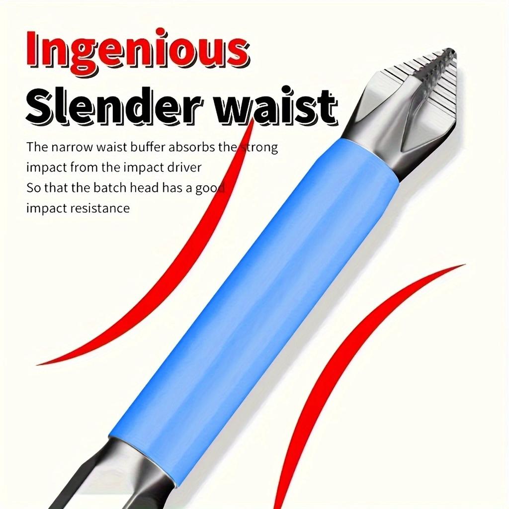 Set de biți magnetici pentru șurubelniță Set de biți pentru șurubelniță anti-alunecare Coadă hexagonală Oțel Phillips Șurubelnițe cu cap cruce Lungime mixtă