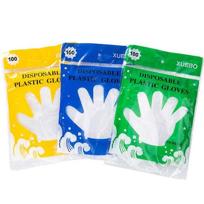 100Pcs Plastic Disposable Gloves Restaurant Catering Hygiene For Food Processing