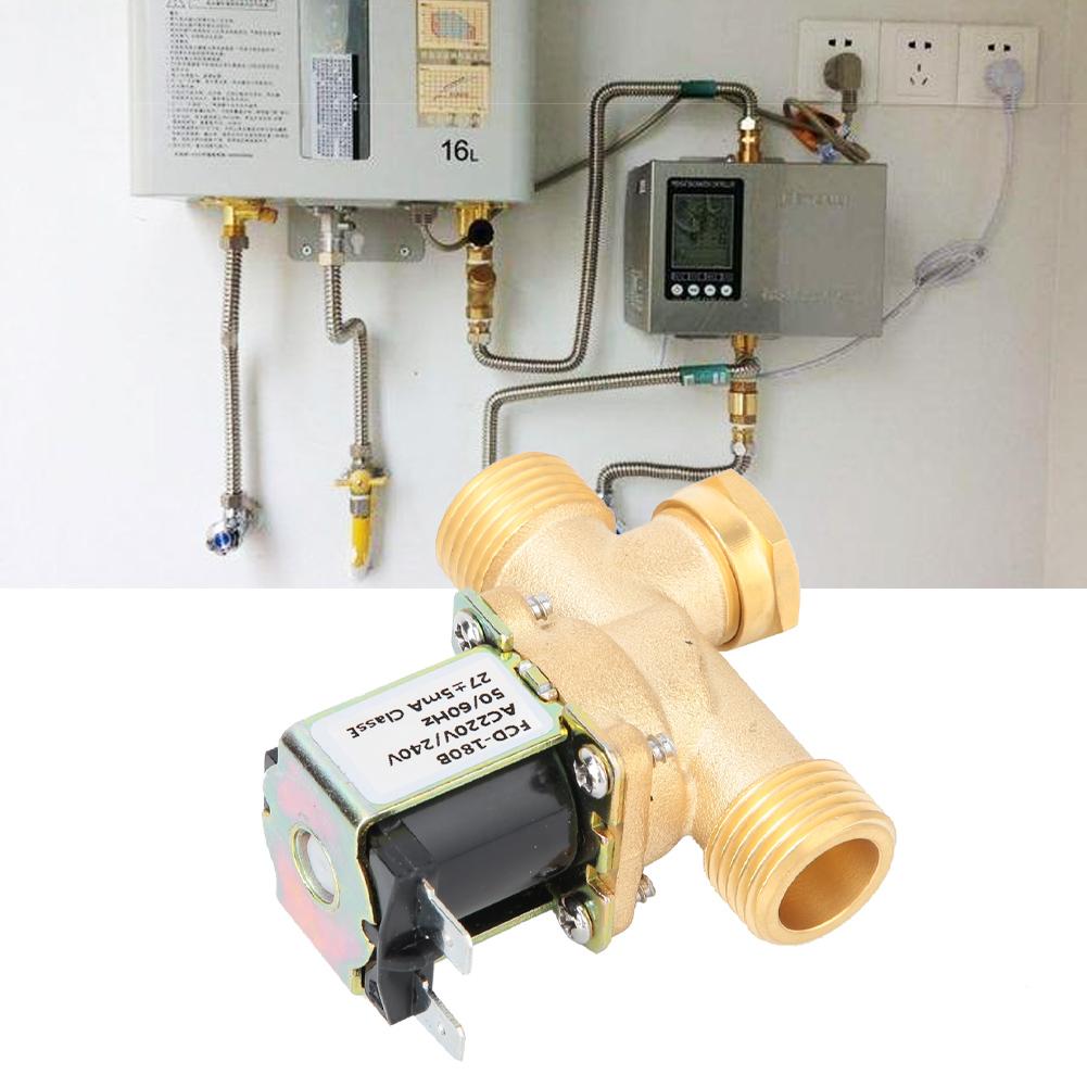 G12" Normálně zavřený mosazný elektromagnetický elektromagnetický ventil vstupní spínač vody (DC 220V)