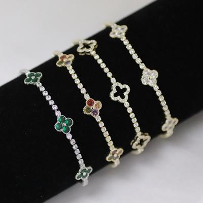 Classic Natural Zircon Bracelet - 925 Silver, Elegant Hand Jewelry for Women