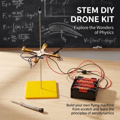 Bauen Sie eine DIY-Drohnen-Helikopter-Physik-Erkundungs-Wissenschaftsspielzeug-Stem-Lernpuzzle-Lehrmittel Kinder Pädagogisches Montage-Spielzeug