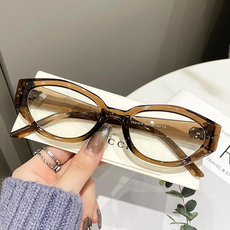 Ultra-Light Retro TR Women's Cat-Eye Frame with Anti-Blue Light & Prescription Lens Compatibility
