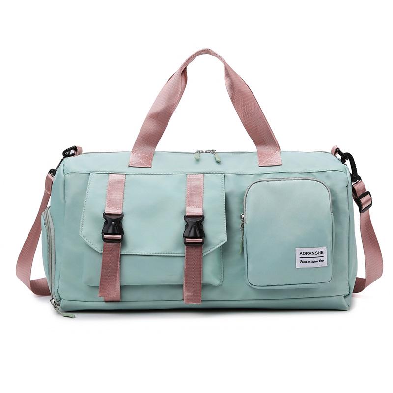 

Large Capacity Gym Bag: Yoga, Sports, and Swimming Shoulder Bag with Wet/Dry Compartments