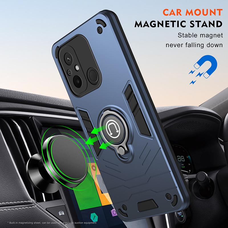 Shockproof Armor Funda For Redmi 12C A1 Plus A2 Plus A3 Slide Lens Protect Case Magnet Charge Men's Phone Cover For Redmi 14C
