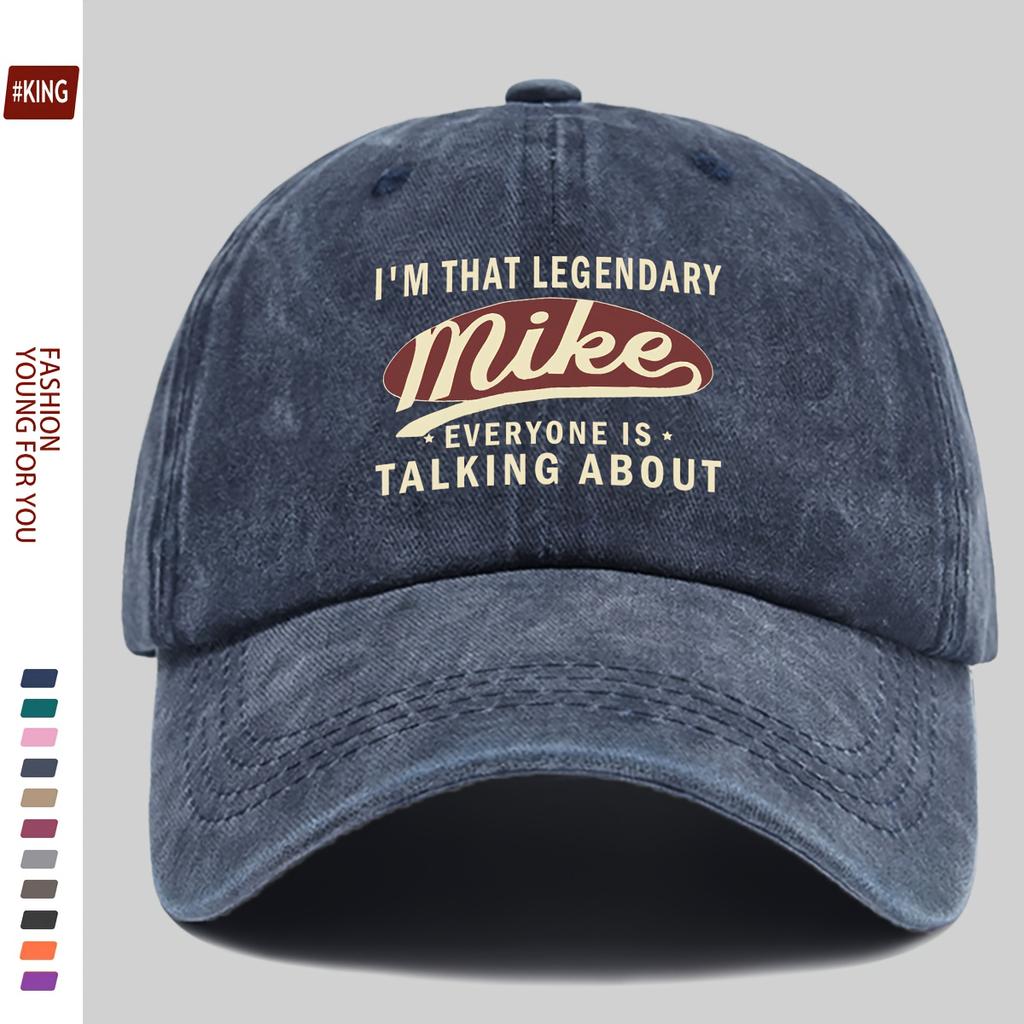 1pc Vintage Trucker Dad Hat with Im That Legendary Mike Print  Adjustable Snapback Baseball CapAppropriate for Any Season