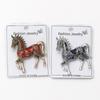 Broches Cheval Classiques en Strass Pour Femmes Épingles de Revers Animal Polyvalentes Bijoux Corsage Vêtements Accessoires Cadeaux de Nouvel An