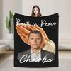 Ruhe in Frieden Charlie Kirk Legenden sterben nie Korallenfleece Plüsch Überwurfdecken Decke für Bett Auto Super Warm Bettteppich,