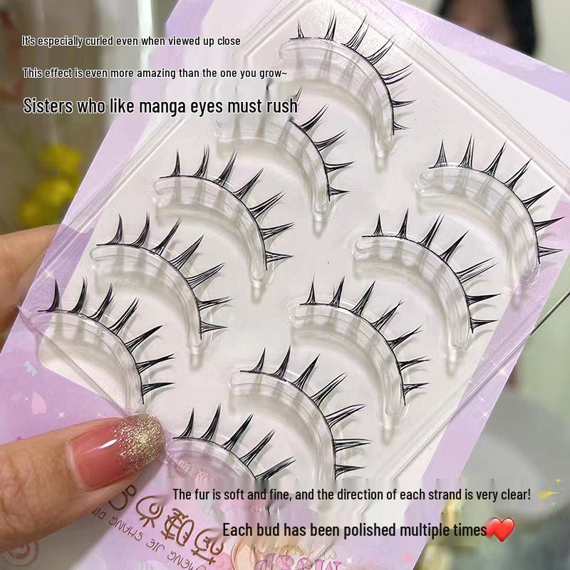 

Mengjie Shangpin Barbie Style Natural Thick Black Stem False Eyelashes