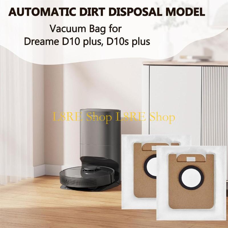 L8RE Robot Vacuum Cleaner Nonwoven Fabric Garbage Dust Bags for D10 D10s 8x