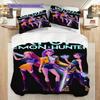 K-Pop Themed Poster Bedding, Duvet Cover, Pillowcase, Home Decoration, Birthday Gift (1 * Duvet Cover+2 * Pillowcase, Coreless)