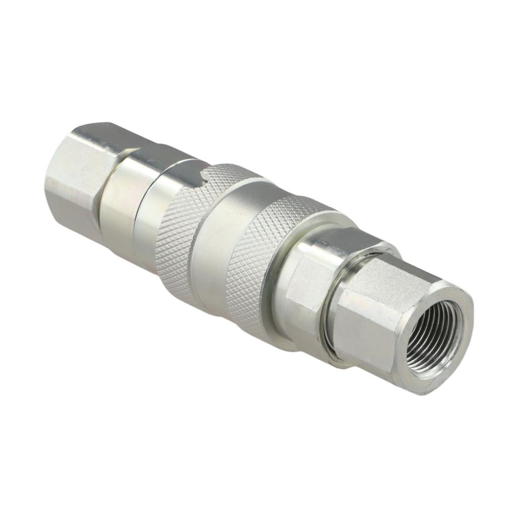 Convenient Hydraulic Quick Connector with Flush Valves and Positioning Holes for bsp NPTG14 NPTG38 NPTG12 NPTG34 NPTG1