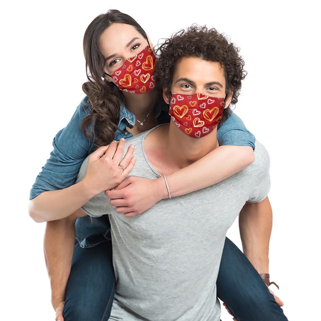 Cheap 10PC Adult'S Valentine's Day Love Mask Disposable Protective