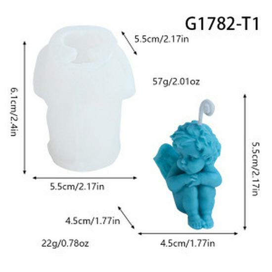 Stampo in Silicone per Candela Aromatica ad Angelo per Decorazione Domestica