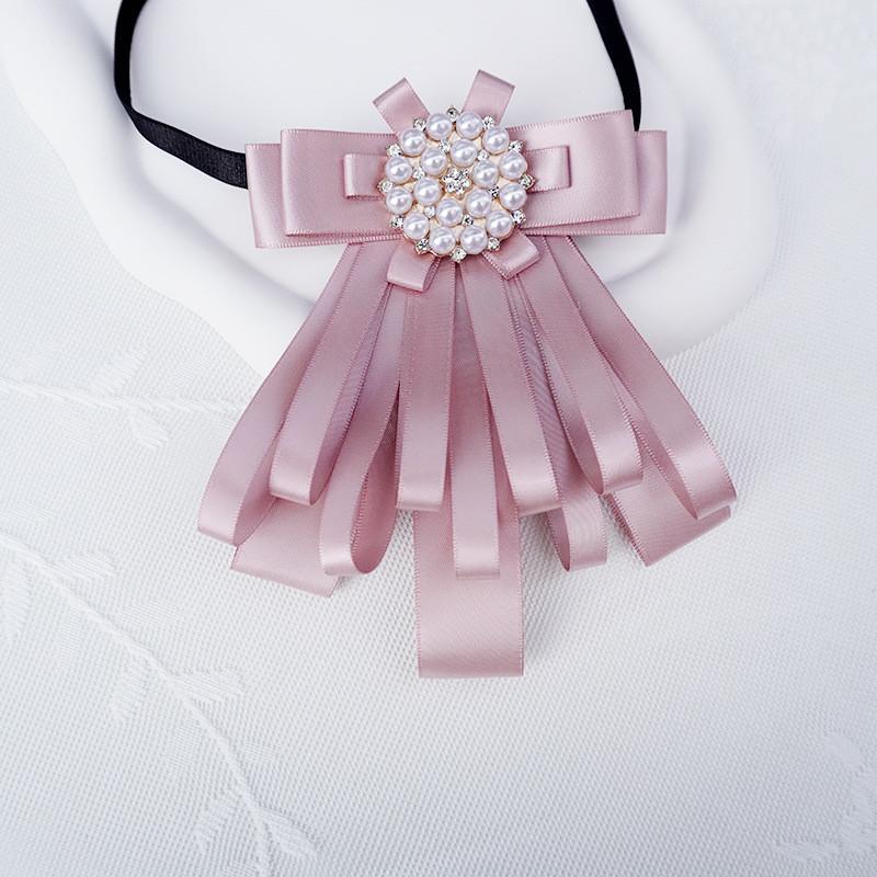 Edition Fabric Bowtie Brooch With Multicolor Options For Adult Women School Uniforms And Formal Attire
