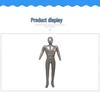 In-Stock PVC Inflatable Male Mannequin Full-Body Display Stand for Men's Apparel