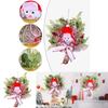 Unique Christmas Snowman Fabric Wreath For Cheerful Holiday Home Decorations