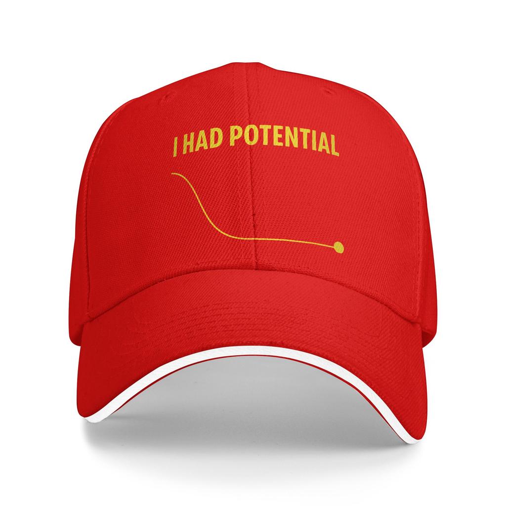 I Had Potential Sun Baseball Cap Summer Street Style Trucker Hat For Unisex-Teens Outdoor Sports Baseball Caps