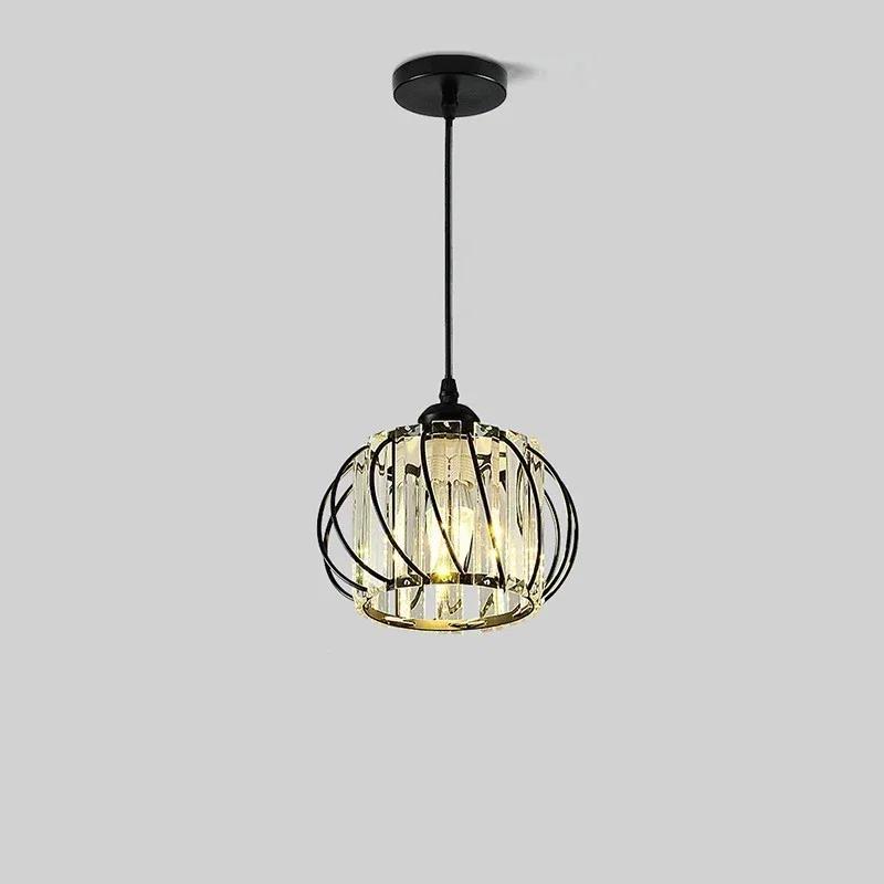 Lantern Crystal Chandelier Aisle Light Simple Modern Bedroom Bedside Lamps Corridor Chandelier Nordic LED Ceiling Balcony Lights