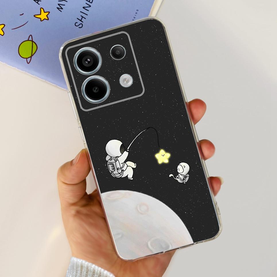 Transparent Cover For Fundas Xiaomi Poco X6 Pro 5G M6 Pro Case Lovely Luxury Colorful Butterfly Design Casing For Poco M6 Pro 5G