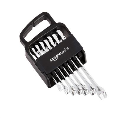 Amazon Basic 7-Piece Metric Combination Wrench Set