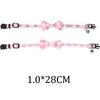 1pc/2pcs Adjustable Cat Collar With Bells Safe Release Buckle Plaid Flower Pattern Pet Neck Accessories (1.0 x 28CM)