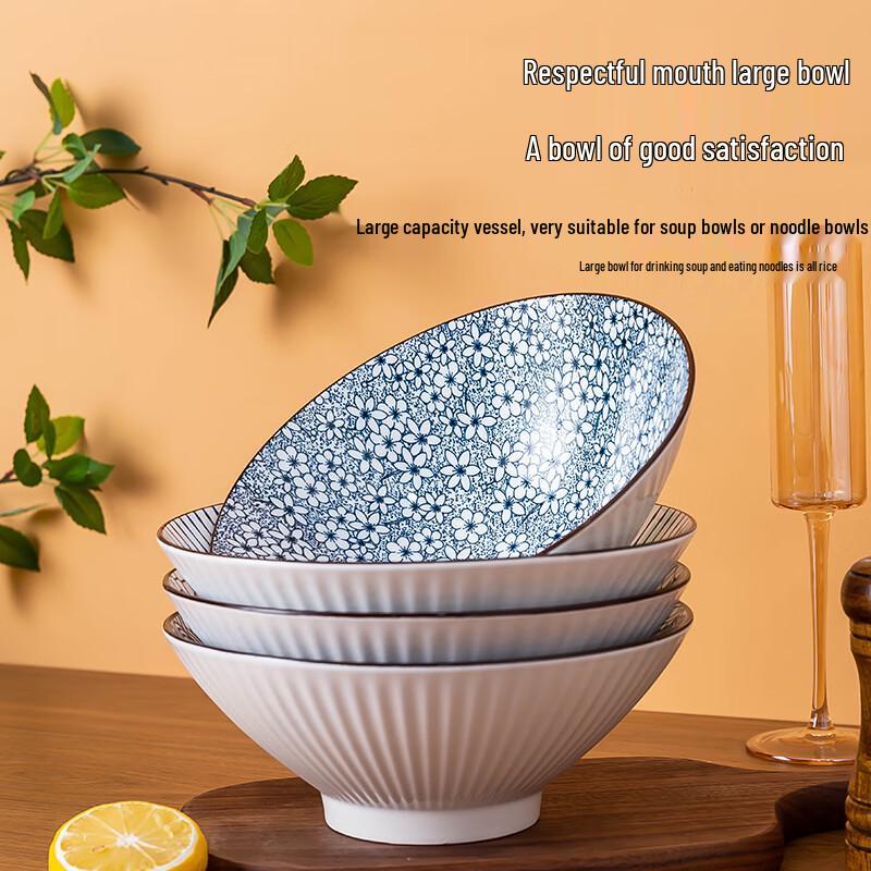 Jingdong Japoński Zestaw Ceramicznych Misek do Ramenu