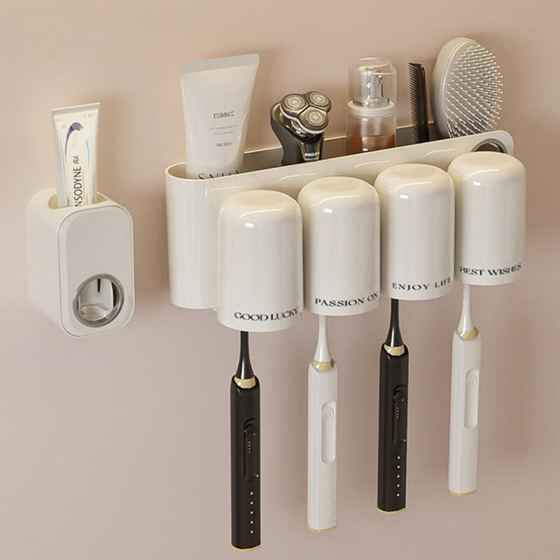 Mutagong Toothbrush Holder and Toothbrush Cup Set of 3 Toothbrush holder and toothbrush cup set of 2