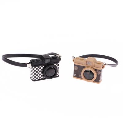 1:12 Dollhouse Miniature Digital Camera Can Bright Strap Camera Play House Toy