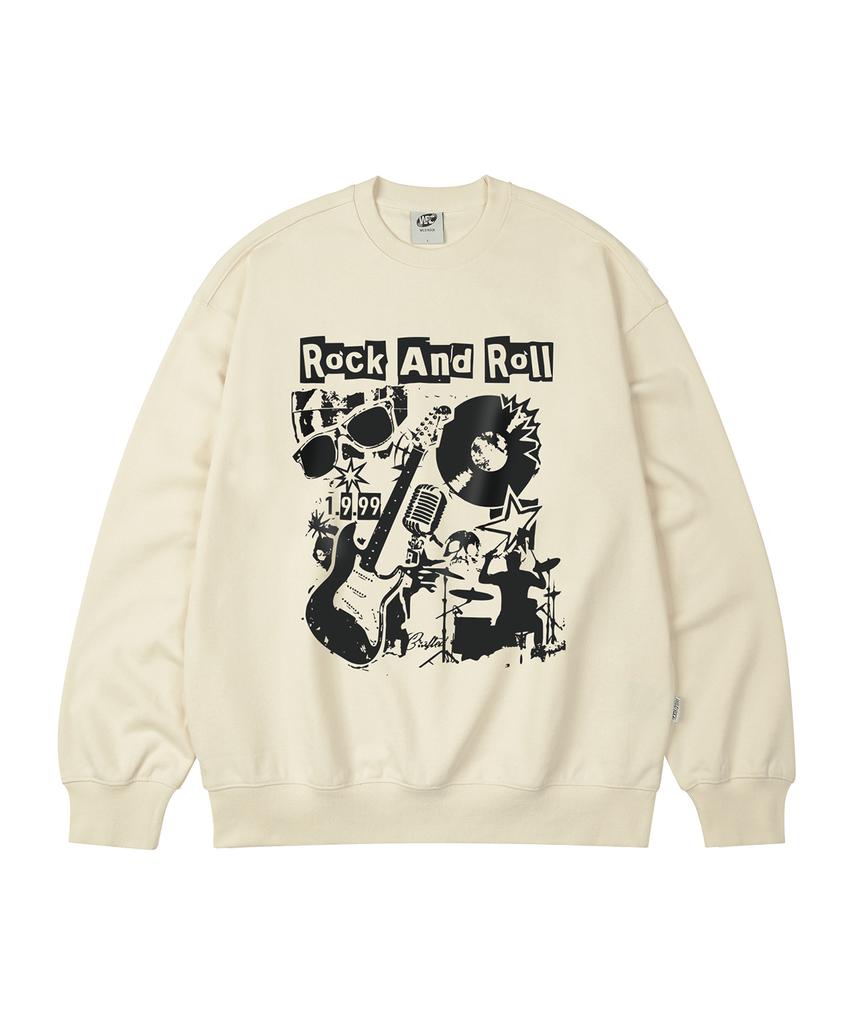 WILDROCK Rock Collage Oversized Sweatshirt_9 Col (A Type)