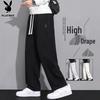 PLAYBOY Men's Autumn Winter Loose Straight-leg Casual Sweatpants