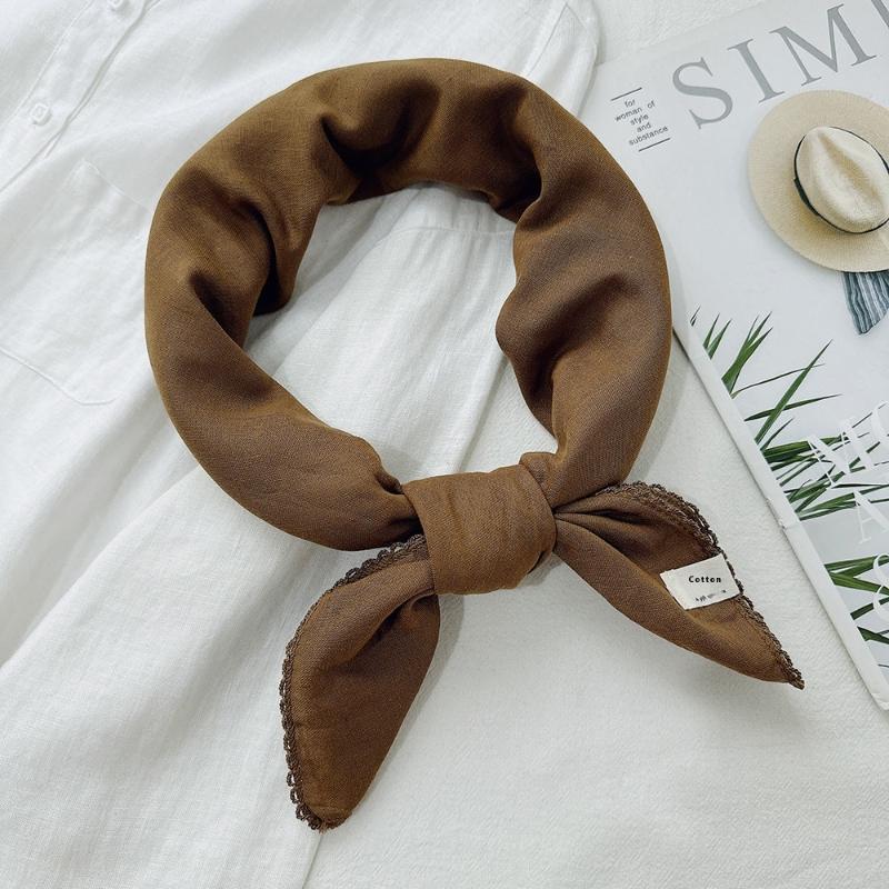 Solid Color Knitted Triangular Scarf Soft Multi-Functional Headscarf Coldproof Windproof Neck Warmer Autumn And Winter