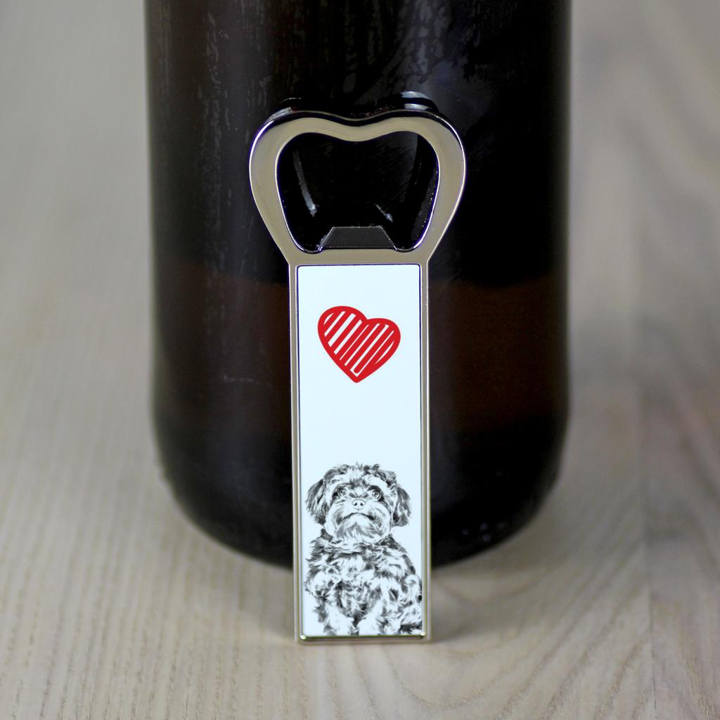 Bolonka, Russian Tsvetnaya Bolonka – Bottle opener with a dog, personalized fridge opener | Art-Dog