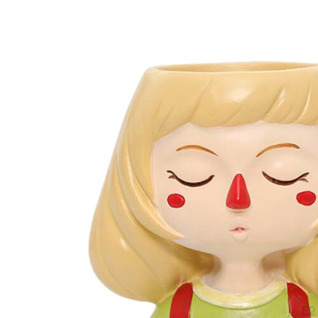 Head Pot er indoor and outdoor Resin er, Cute s Flower Pot, No