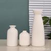 Ceramic Vase White Three-piece Set Ornament Creative Dried Flower Hydroponic Home Living Room Flower Arrangement Modern
