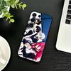 Anime Trent W-Blue L-Lock Phone Case For Samsung S26,S25,S24,S23,S22,S30,S21,Ultra,Plus,FE 5G Black Soft Cover