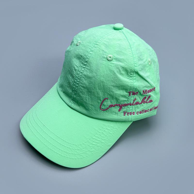 Quick-Drying Offset Alphabet Baseball Hat Male Female Breathable Outdoor Student Cap Mountaineering