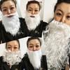 Party Performance Props Santa Claus White Beard White Eyebrows Fake Beard Set Christmas Hallowee Xmas Party Decoration