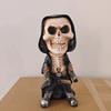 Skeleton Mechanical Harvester Statue Halloween Resin Decoration Gift Holiday
