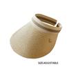 Sunscreen Sun Caps Straw Braid Visor Hat Portable Top Air Cap  Outdoor