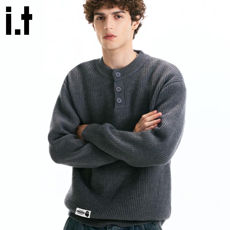 Fingercroxxit Herren Henley Pullover