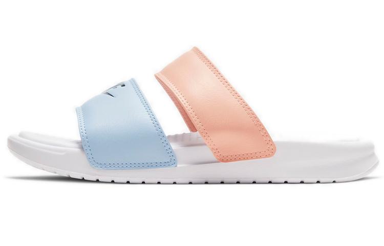 Nike Benassi Duo Ultra Slide White/Blue/Pink Women s 819717-109 35.5