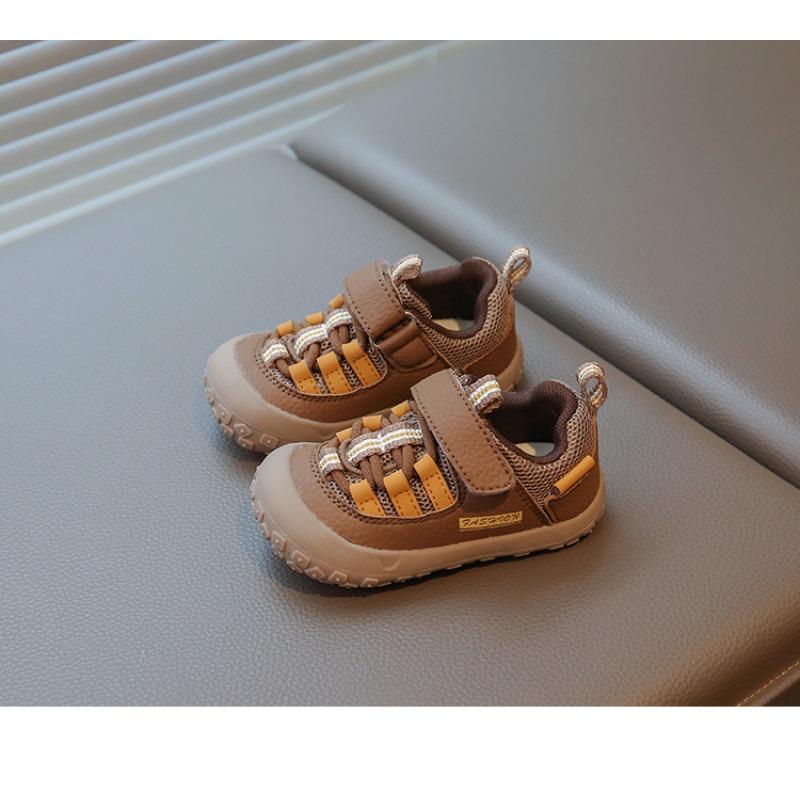 

New baby toddler shoes breathable mesh children s shoes non-slip soft sole men s and women s sports shoes 25 коричневий