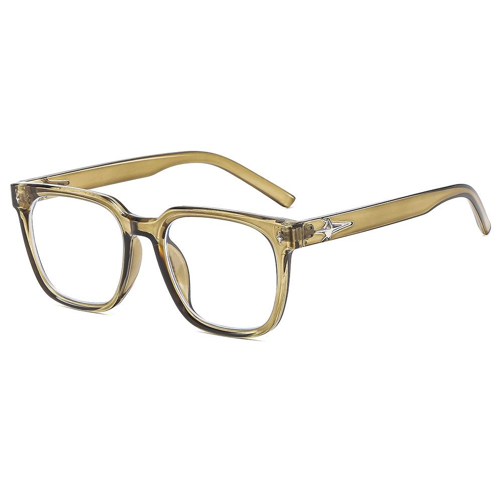 

Anti-Blue Glasses Women S Same Myopia Glasses Frame Men S Fashionable Black Frame Flat Glasses