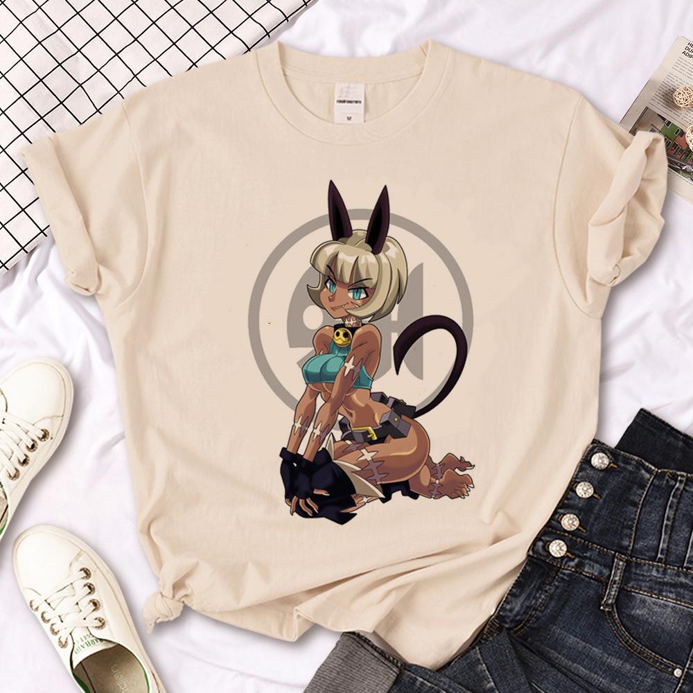 

Футболки Skullgirls мужские аниме футболка для мальчика уличная одежда y2k комикс одежда M